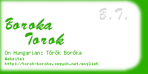 boroka torok business card